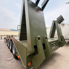 3axle 80ton Heavy Duty Gooseneck Hydraulic Ramp Low Loader/Lowbed/ Lowboy Low Bed Trailer Truck Semi Trailers for Excavator Transport