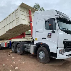 45cbm 80 Tons Dump Tipper Truck Semi Trailer with 4 Axles