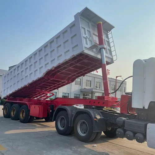 45cbm 80 Tons Dump Tipper Truck Semi Trailer with 4 Axles