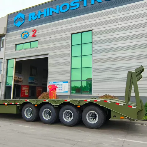 3axle 80ton Heavy Duty Gooseneck Hydraulic Ramp Low Loader/Lowbed/ Lowboy Low Bed Trailer Truck Semi Trailers for Excavator Transport