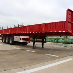 Side Dump Trailers 3 Axles Side Tipper Trailer 45cbm Tipper Grain Dumping Truck Trailer for Sale