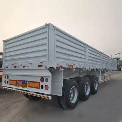 60 Tons 3 Axles Drop Side Cargo Side Wall Side Board Semi Trailer for sale