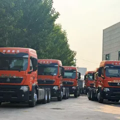 HOWO TX Pre-registered Tractor Truck WP10.5H 460HP Euro5 12-speed Gearbox 3.08 Ratio For Cross-border Logistics
