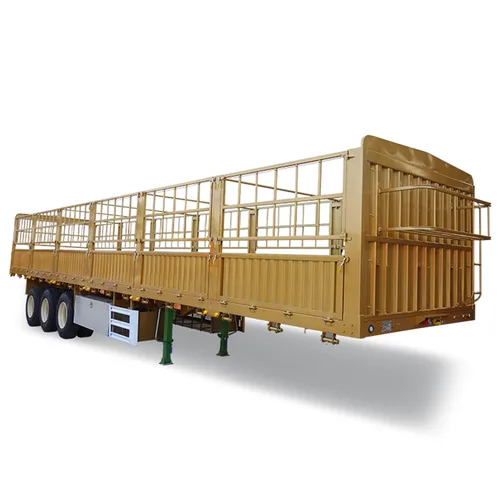 Utility Bulk Cargo Mini Fence Truck Draw Bar Semi Trailer Animals Truck Trailer