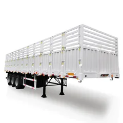 Utility Bulk Cargo Mini Fence Truck Draw Bar Semi Trailer Animals Truck Trailer