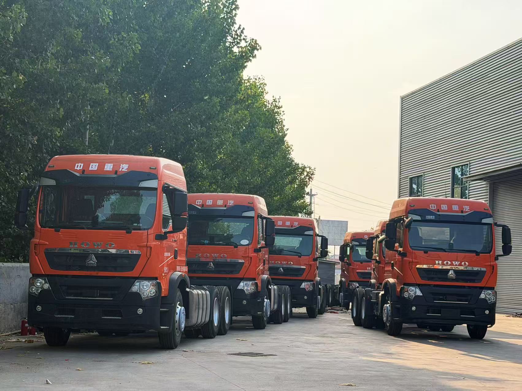 HOWO TX Pre-registered Tractor Truck WP10.5H 460HP Euro5 12-speed Gearbox 3.08 Ratio For Cross-border Logistics