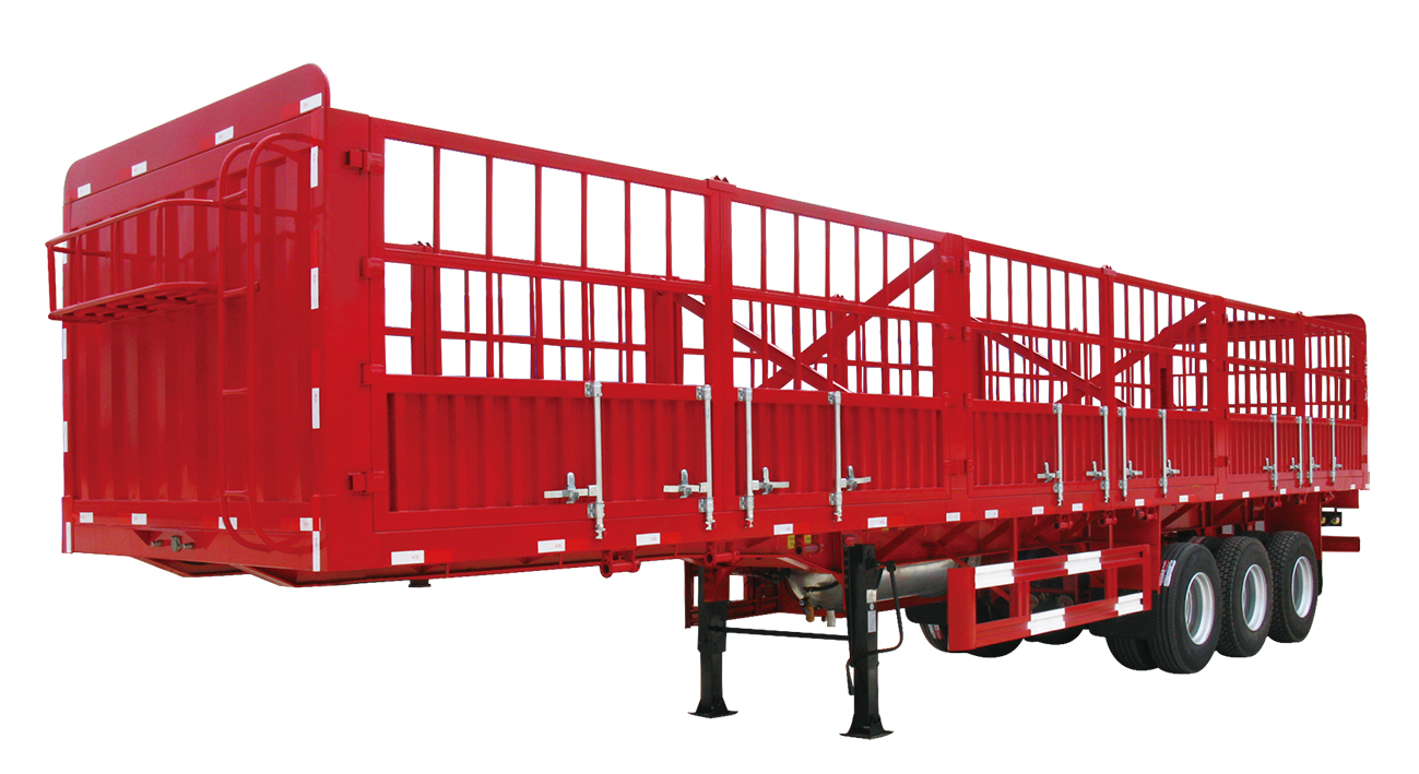 Utility Bulk Cargo Mini Fence Truck Draw Bar Semi Trailer Animals Truck Trailer