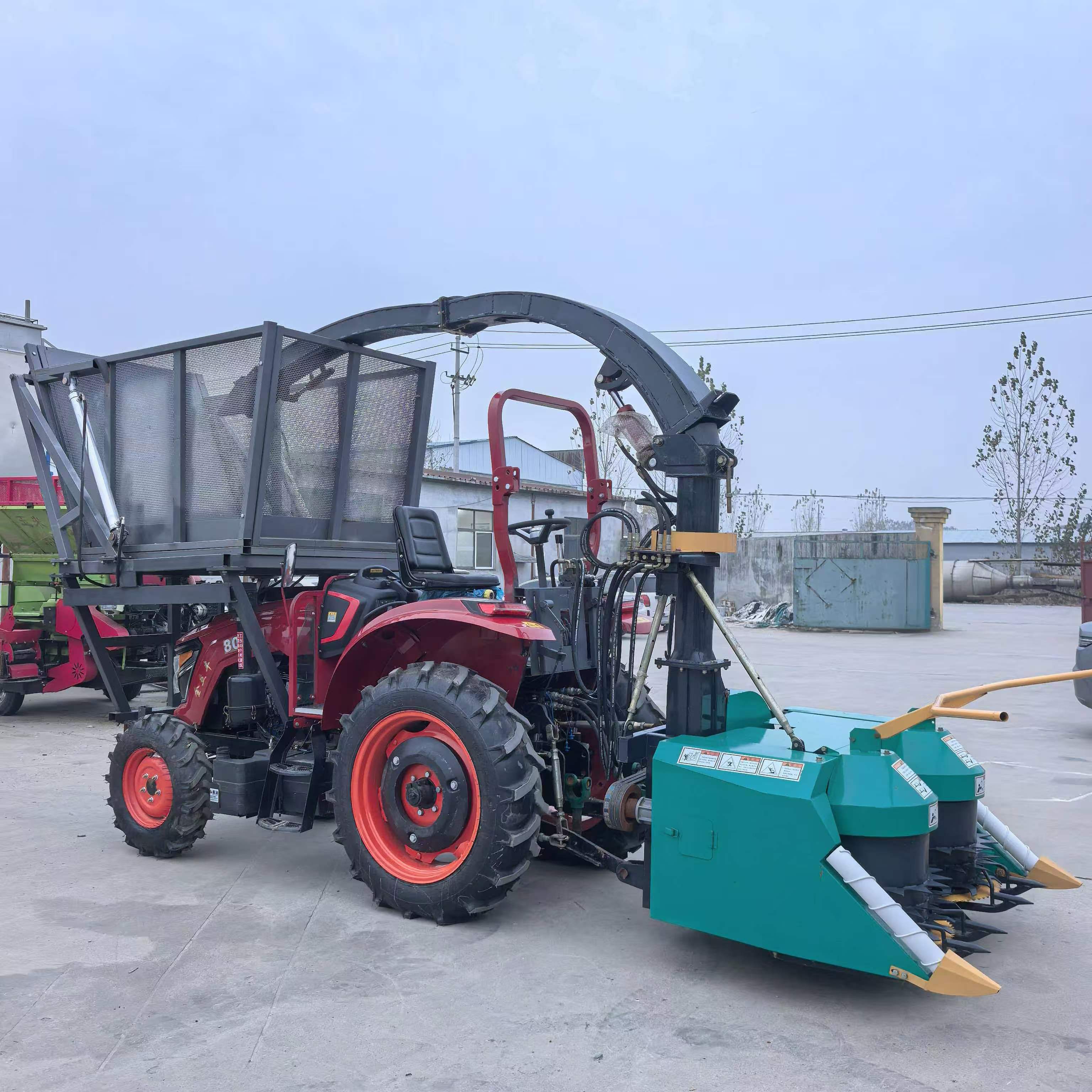 Three-point Hitch Tractor Mounted Silage Harvester Complete Set For Farm Export