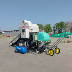 Small Medium Large Straw Forage Baler Wrapping Machine Dual Power Motor Diesel Africa Agriculture