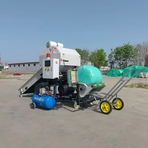 Small Medium Large Straw Forage Baler Wrapping Machine Dual Power Motor Diesel Africa Agriculture