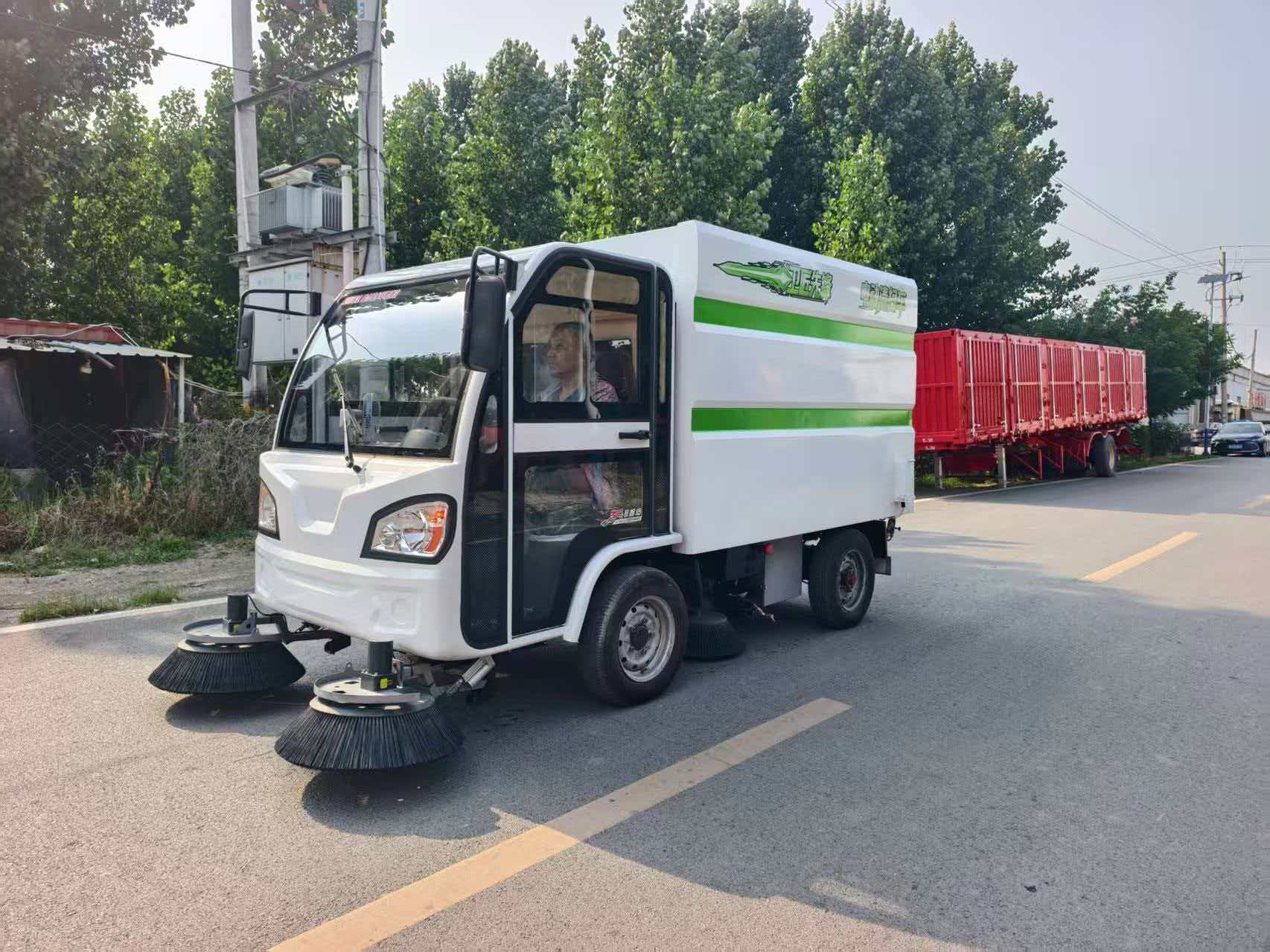 Pure suction electric sweeper  industrial electric sweeper
