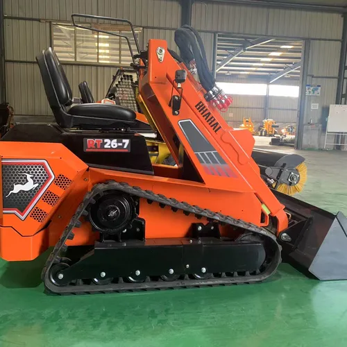 Factory Direct RT26-7 Compact Track Loader 1000kg Operating Weight Mini Track Loader With Multiple Attachments