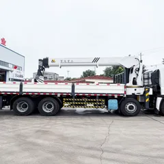 16 Ton SHACMAN Truck Mounted Crane JQCM 5 Section U Boom Hydraulic Lifting Transport Vehicle Export