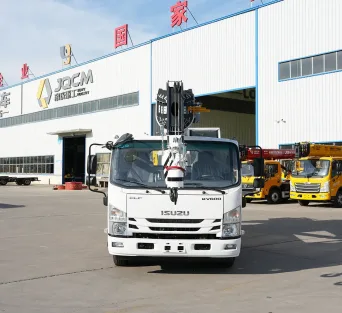 Factory JQCM 8 Ton ISUZU Truck Mounted Hydraulic Crane, Full Function Test Before Shipment