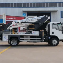 Telescopic Boom 35m Aerial Lift Truck With Wireless Remote Control For Building Maintenance