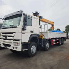 SINOTRUK HOWO 8x4 Truck Mounted Crane / Boom Truck