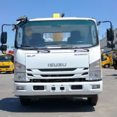 3.2 Ton FAW Light Truck Mounted Crane JQCM 4 Section Boom With Aerial Working Platform Export