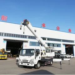Factory JQCM 8 Ton ISUZU Truck Mounted Hydraulic Crane, Full Function Test Before Shipment