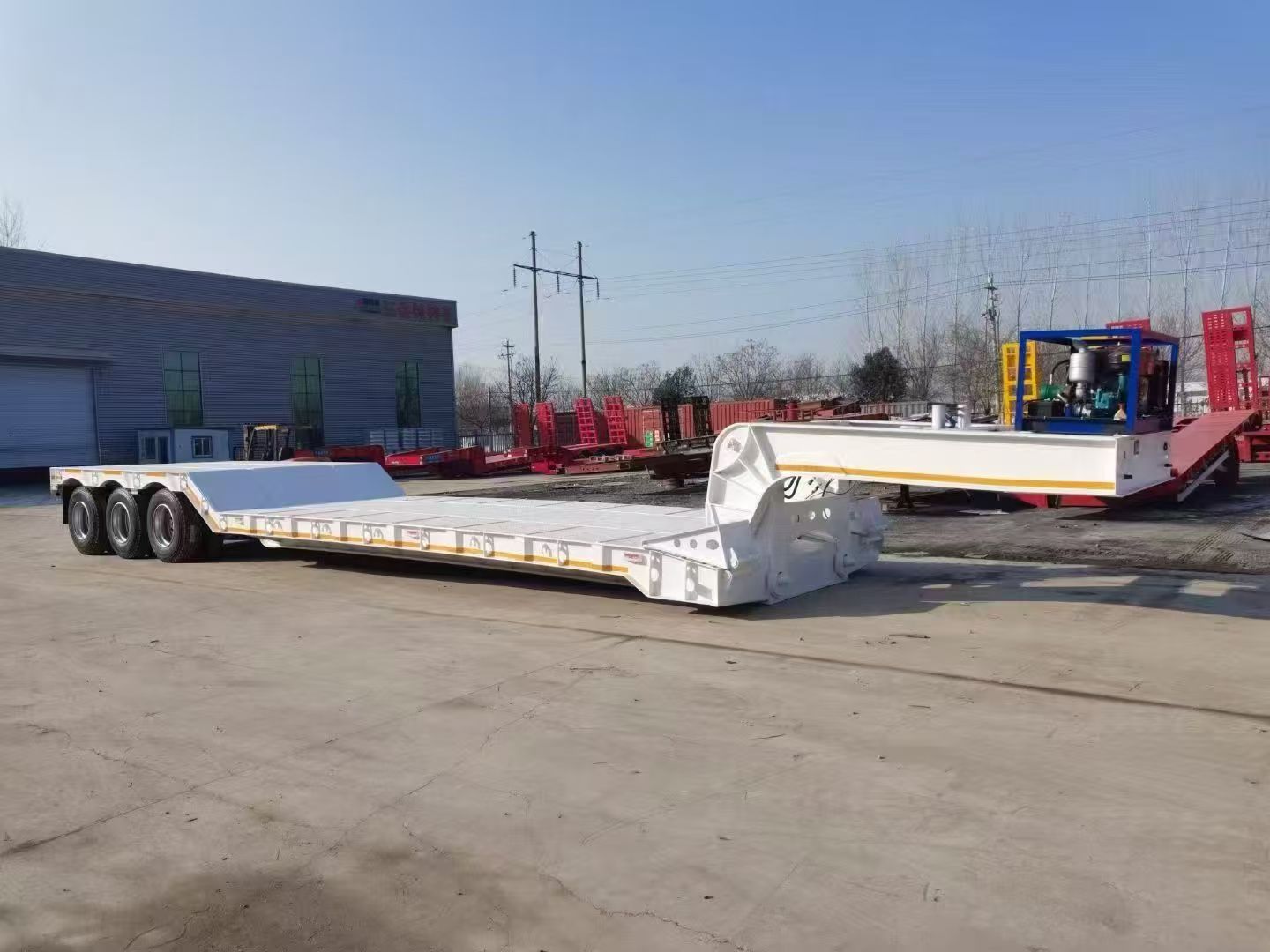 Used Low Bed Semi Trailer, Rear Tipper Semi Trailer, Car Carrier Trailer, Various Second Hand Semi Trailers In Stock