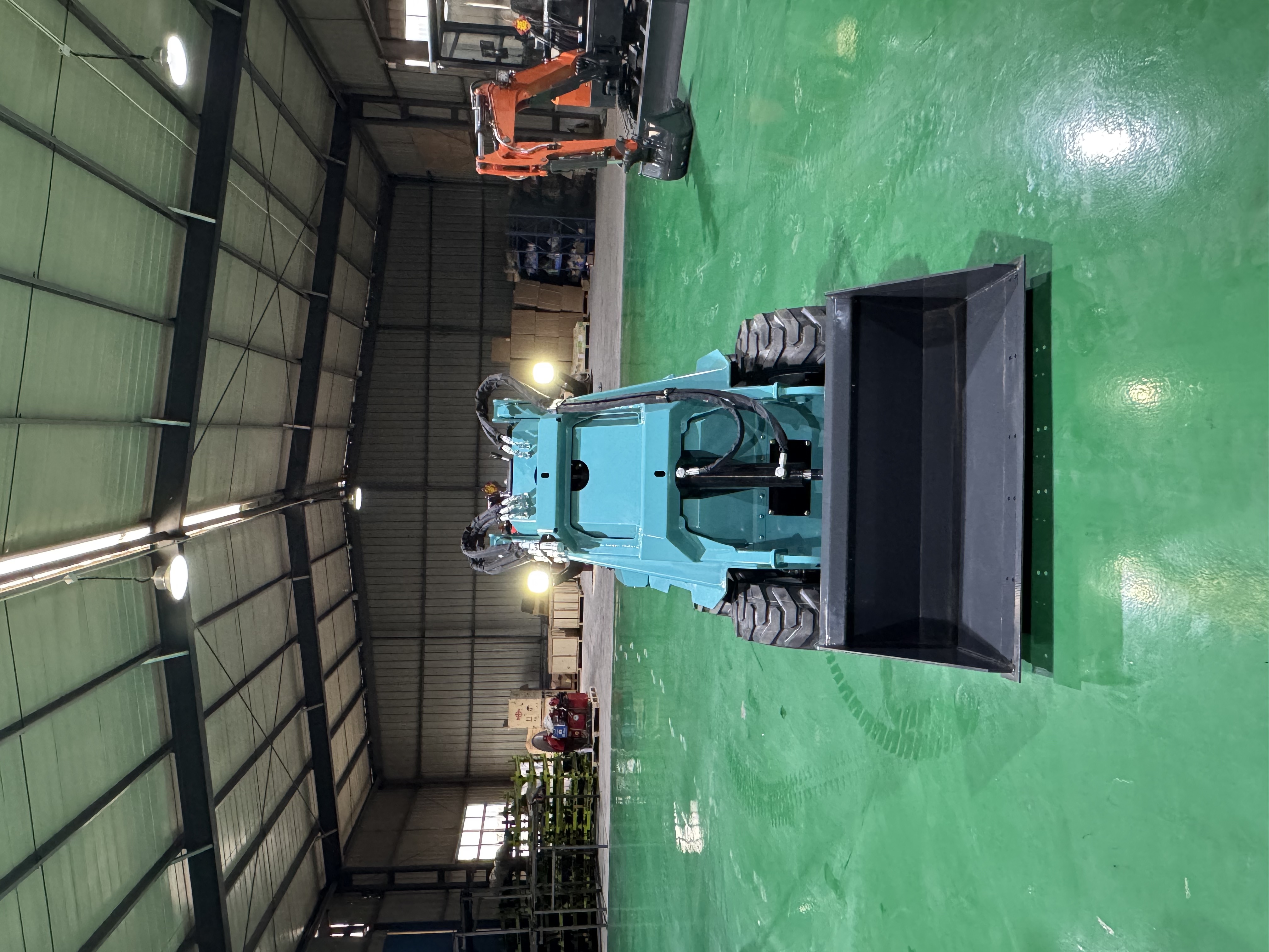 RW28-8 Wheel Skid Steer Loader 1050kg Operating Weight 20L Large Tank Mini Loader For Snow Removal