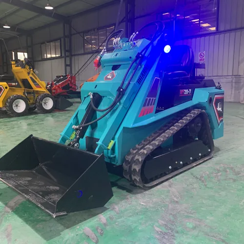 RT28-7 Track Skid Steer Loader 1100kg Operating Weight Mini Track Loader With Multiple Attachments