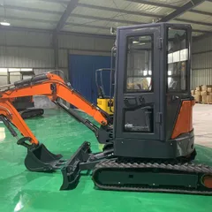 2.8t Mini Crawler Excavator Load Sensing Hydraulic System Zero Tail Small Digger With Rubber Track Cabin