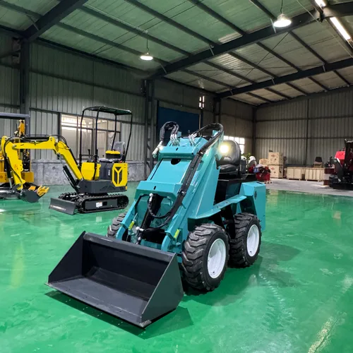 RW28-8 Wheel Skid Steer Loader 1050kg Operating Weight 20L Large Tank Mini Loader For Snow Removal