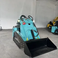 RT28-7 Track Skid Steer Loader 1100kg Operating Weight Mini Track Loader With Multiple Attachments