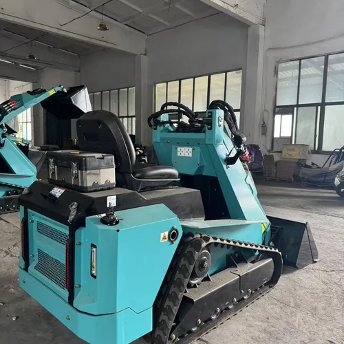 RT28-7 Track Skid Steer Loader 1100kg Operating Weight Mini Track Loader With Multiple Attachments