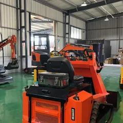 RT28-8 Track Skid Steer Loader 1100kg Operating Weight 20L Large Tank All Terrain Mini Loader