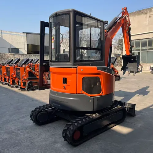 2.8t Mini Crawler Excavator Load Sensing Hydraulic System Zero Tail Small Digger With Rubber Track Cabin