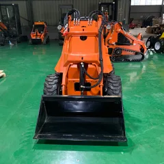 RW26-7 Wheel Skid Steer Loader 950kg Operating Weight Mini Skid Steer With Multiple Attachments