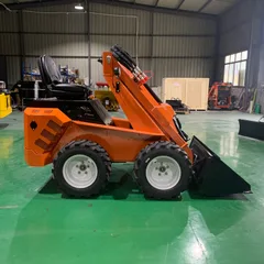 RW26-7 Wheel Skid Steer Loader 950kg Operating Weight Mini Skid Steer With Multiple Attachments