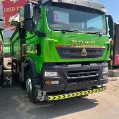 Second Hand Sinotruk Howo TX 8×4 Construction Muck Truck Weichai 400HP 5.8m Cargo Box