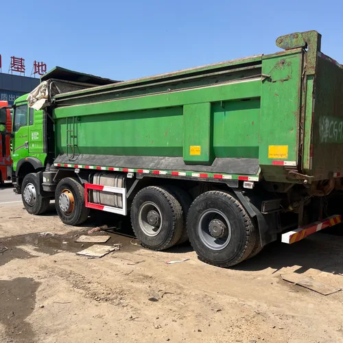 Second Hand Sinotruk Howo TX 8×4 Construction Muck Truck Weichai 400HP 5.8m Cargo Box