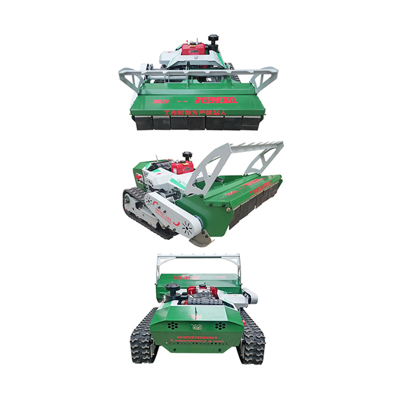 500m Remote Control Orchard Flail Mower Dual 800W Drive Motor For Hilly Farm