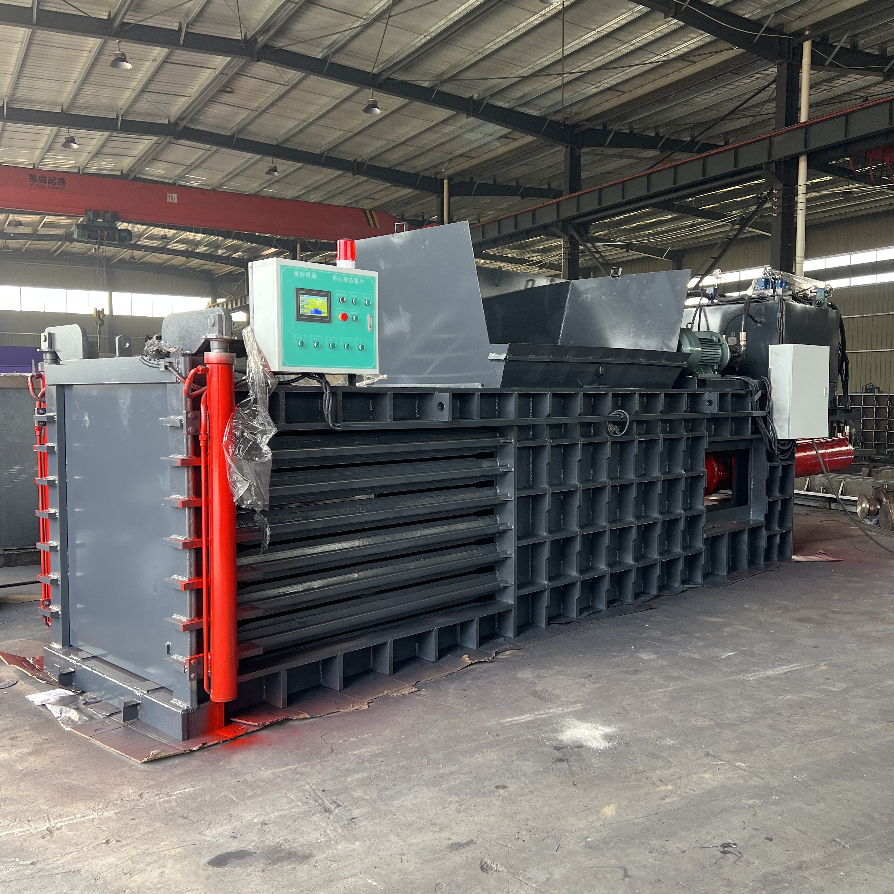 200-ton Large Horizontal All-Steel Plate Baler | Waste Paper, Plastic Bottle, Scrap Iron & Aluminum Alloy Baler | Plastic Bottle Jumbo Bag & Film Briquetting Press