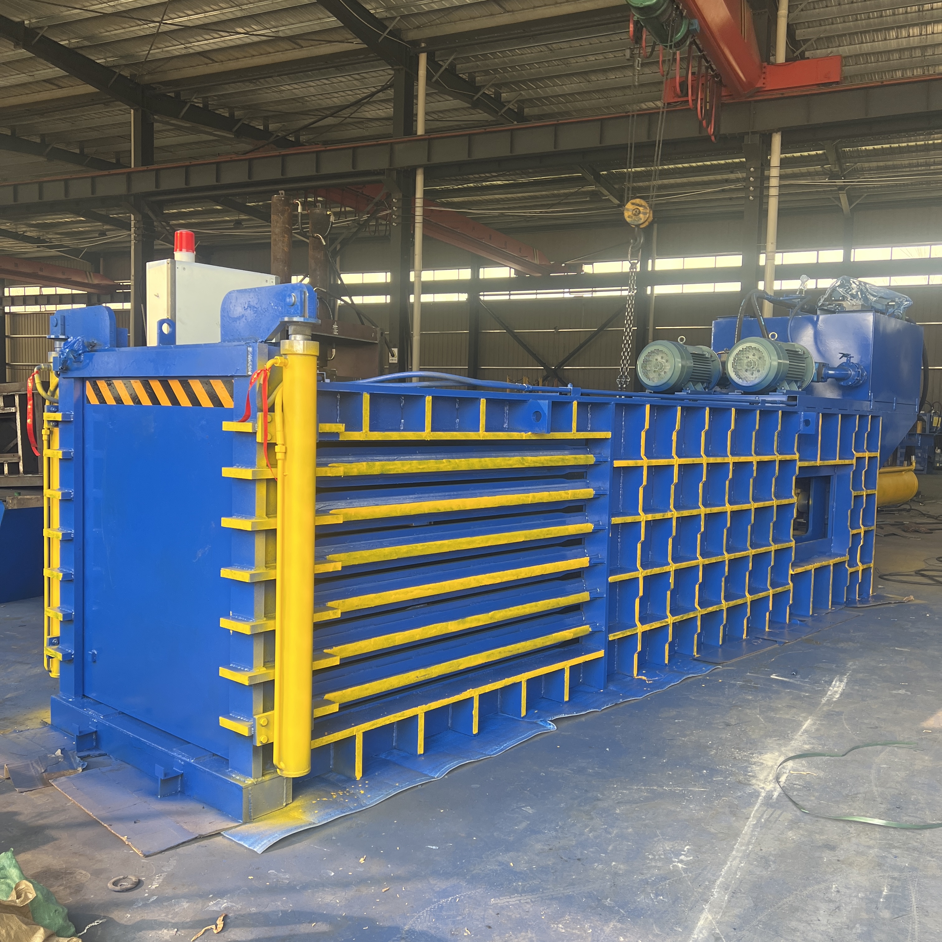200-ton Large Horizontal All-Steel Plate Baler | Waste Paper, Plastic Bottle, Scrap Iron & Aluminum Alloy Baler | Plastic Bottle Jumbo Bag & Film Briquetting Press