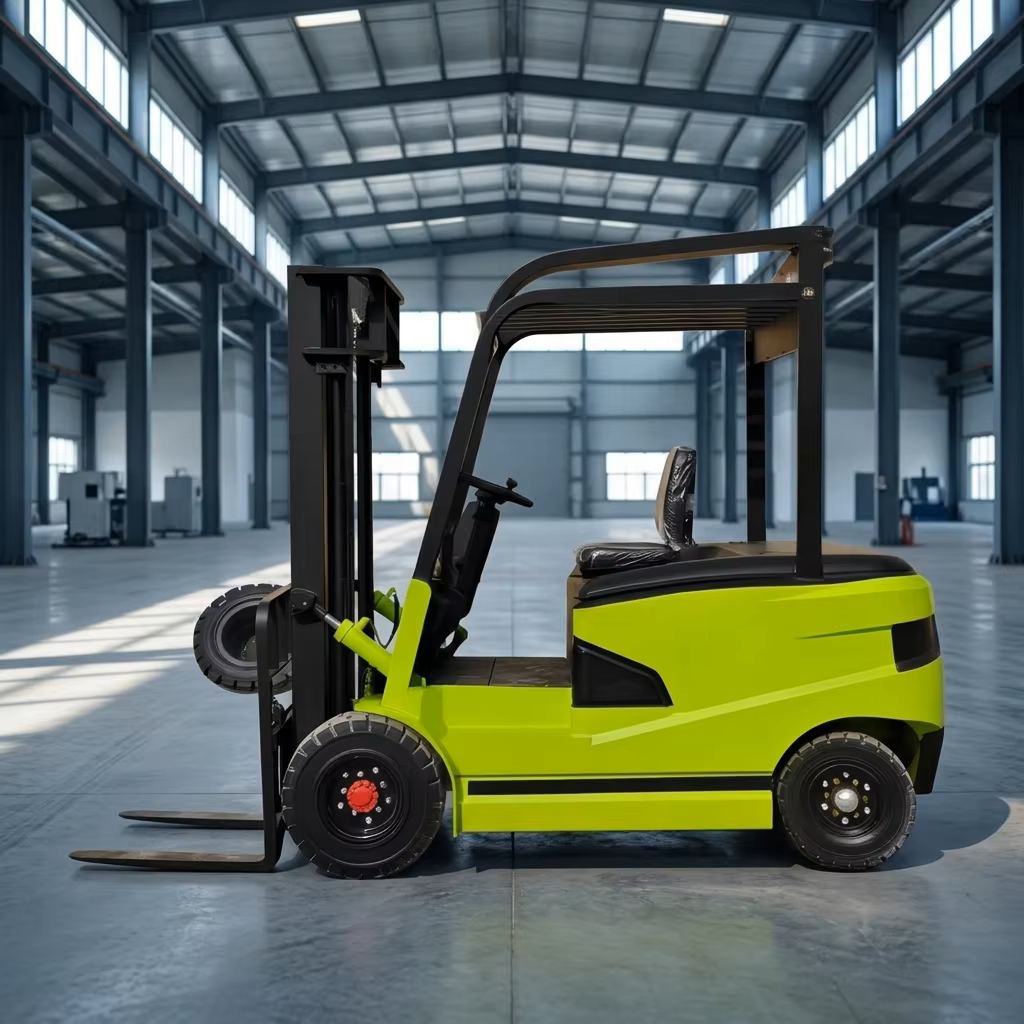 Factory Wholesale 4 WD Lithium Battery Electric Forklift 2 Ton for Industrial Building Site Operation