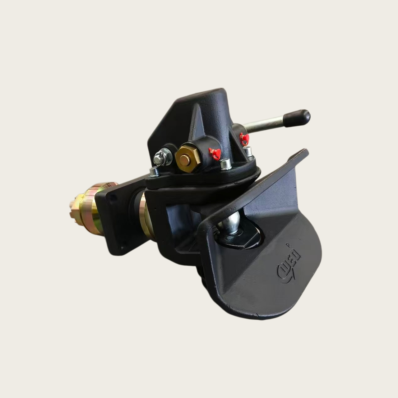 50# Heavy Duty Drawbar Coupler WEQ50 140kN Compression Load Universal Shock Absorber Construction Trailer Connector