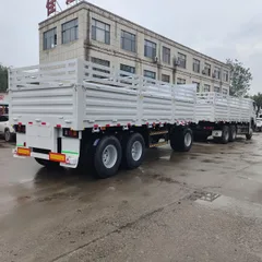 HOWO 6x4 Cargo Truck with Full Sidewall Stake Semi-trailer (One Tractor + One Stake Trailer Combination)