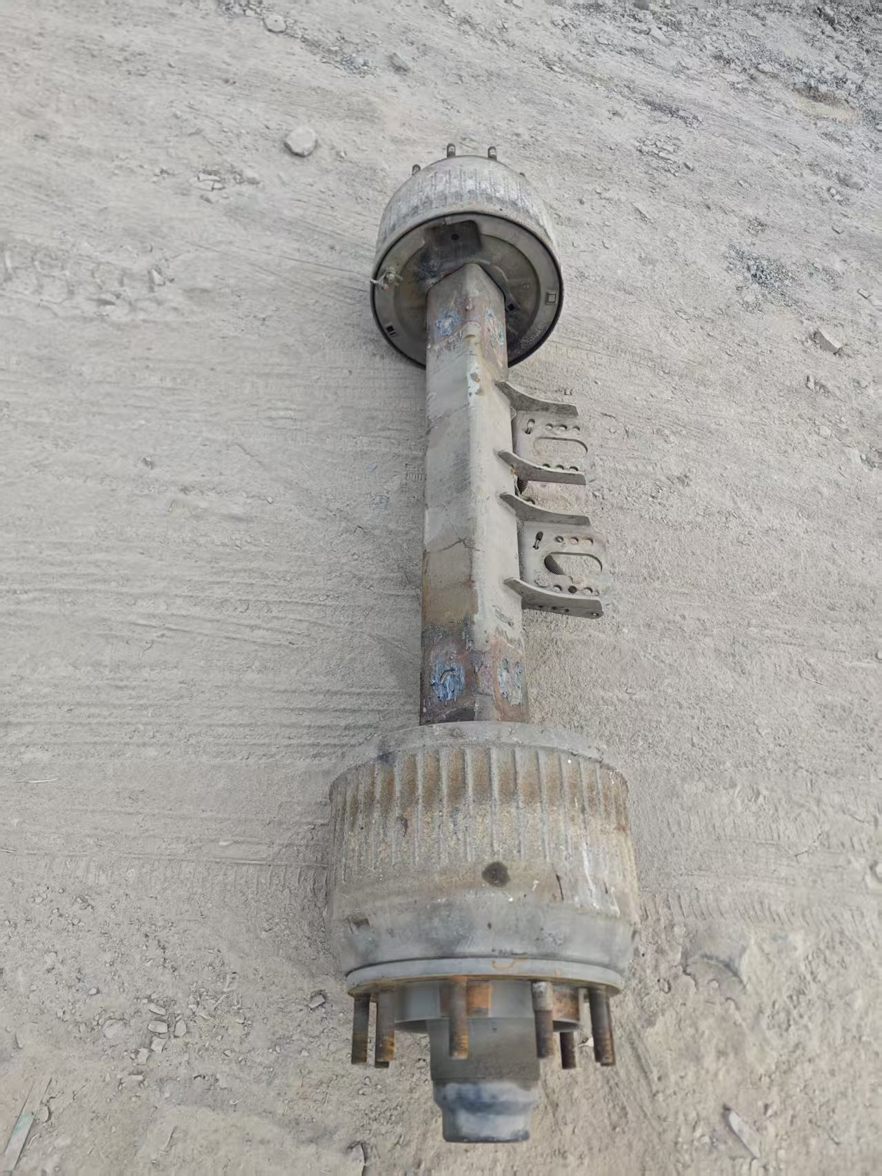 Used Semi Trailer Axle Truck Axle High Load Capacity 25T FUWA BPW Rail Steel Drum & Disc Brake in Stock