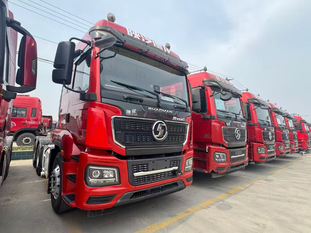 Used Euro 5 SHACMAN M3000S 6×4 Light Tractor Truck 460HP Weichai Diesel Engine Fast Manual Gearbox For Long Distance Container Coal Logistics Export To Africa Central Asia