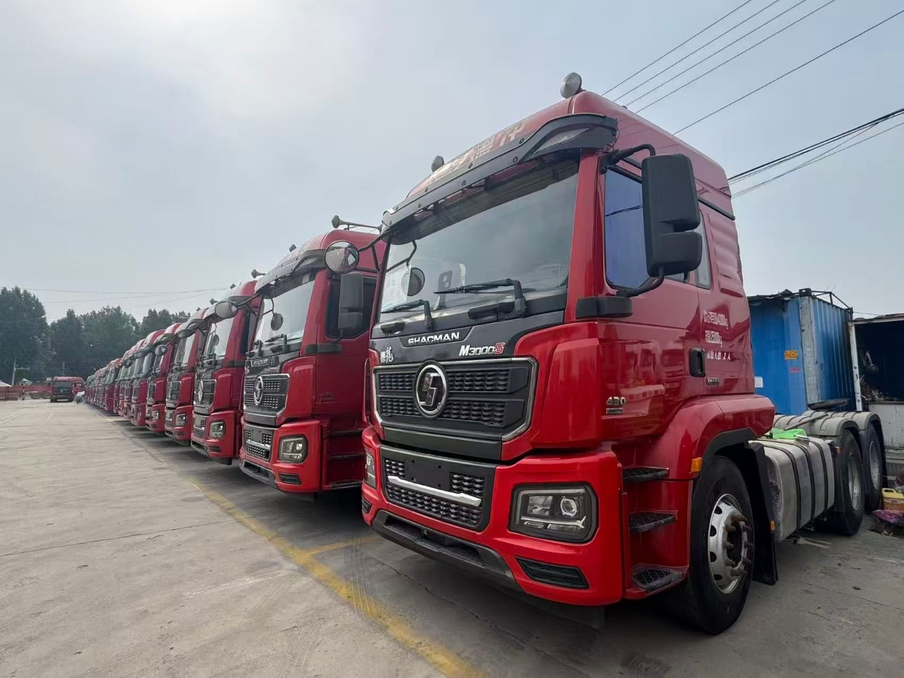 Used Euro 5 SHACMAN M3000S 6×4 Light Tractor Truck 460HP Weichai Diesel Engine Fast Manual Gearbox For Long Distance Container Coal Logistics Export To Africa Central Asia