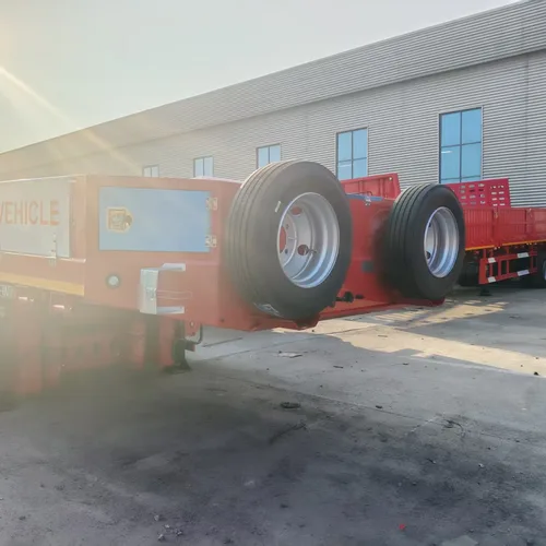 3 Axle Low Bed Semi Trailer With Hydraulic Ramp For Excavator Transport BENMA Vehicle Heavy Duty Lowboy Trailer