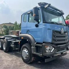 Second Hand High Quality Refurbished HOWO NX 6×4 Rear 8 Wheel Tractor Head Full Chassis Engine Inspection Euro III Emission For Overseas Long Haul Freight Project