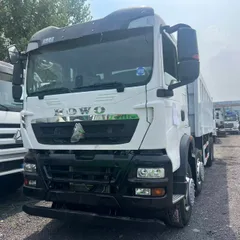 Second Hand High Quality Refurbished HOWO TX Front 4 Rear 8 Wheel Tipper Truck Full Chassis Engine Hydraulic System Inspection For Overseas Urban Construction Mining Transport Project
