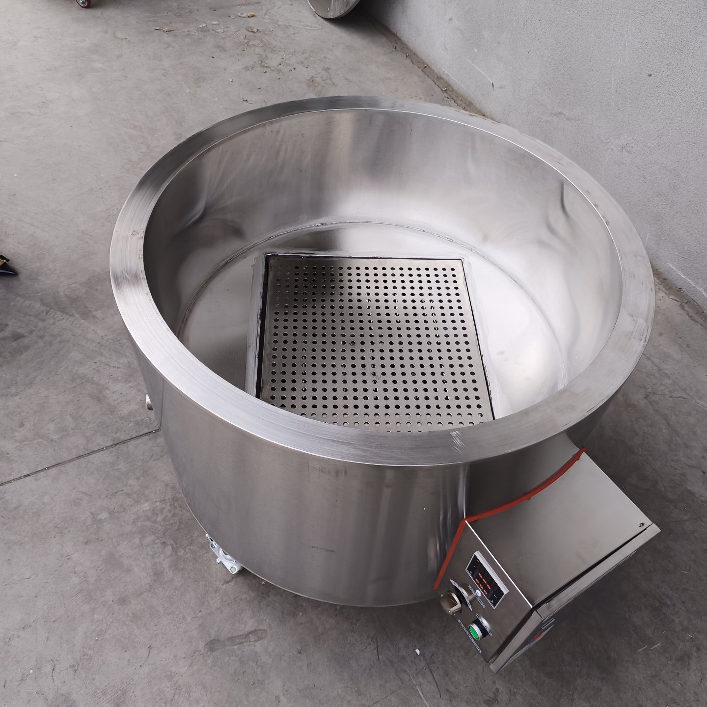 Round Commercial Frying Pot, Stainless Steel Constant Temperature Electric Fryer, Small Frying Equipment for Tofu Puffs & Dried Tofu