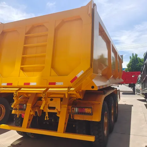 Heavy Load Rear Tipping Semi Trailer With Triple Axle Large Volume Mining Dump Trailer Wholesale Custom Capacity Dimension