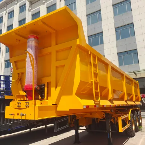 Heavy Load Rear Tipping Semi Trailer With Triple Axle Large Volume Mining Dump Trailer Wholesale Custom Capacity Dimension